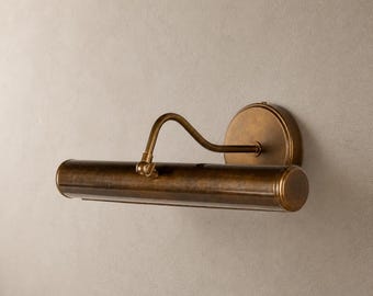 Elle Solid Brass Picture Light- Vintage Style - 15 inch