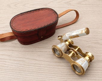 Vintage Milana Optics Opera Glass Red and Gold Tone. so  display picture 1