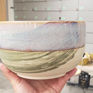 Handmade dinner salad bowls