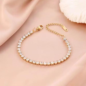 Tennis bracelet cubic zirconia