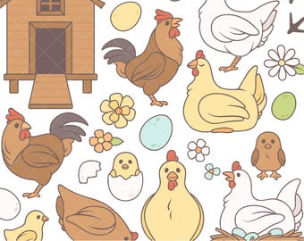 Hönshus PNG Clipart: Bondgård PNG Design, Söta kycklingfiler, Färska ägg från gården, För kommersiellt bruk