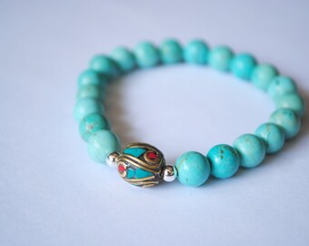 A Nicely Howlite Turquoise