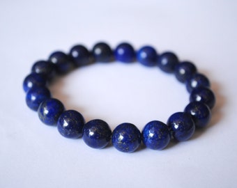 Unisex Adult Lapis Lazuli Bracelet in 8 mm.