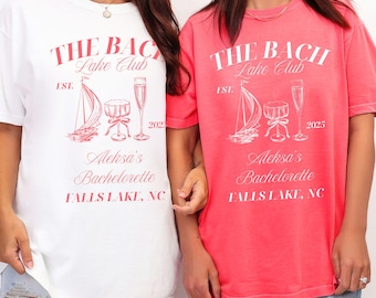 Bachelorette T Shirt for Future Mrs and Bridesmaids Lake Bachelorette Bride Espresso Martini Shirt at Camp Bachelorette Custom Koozie