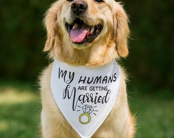 Wedding Pet Bandana Wedding Dog Wedding Cat Engagement Dog Custom Dog Bandana Dog Wedding Attire Perfect Gift for Fiance Newlywed Gift Idea
