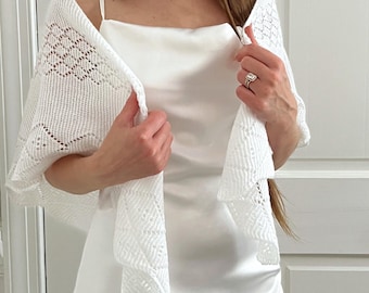 Crochet Shawl Bridal Shawl Bridesmaid Shawl Wedding Shawl Bridal Cape Wedding bolero Wedding Dress Topper Bridal Cover up Bridesmaid Wrap