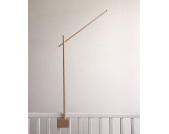 Baby mobile holder / baby crib attachment / wooden mobile stand / wooden mobile arm / DIY baby mobile