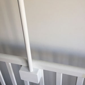 Baby mobile arm in WHITE / baby crib attachment / wooden mobile stand / wooden mobile holder / DIY baby mobile image 4