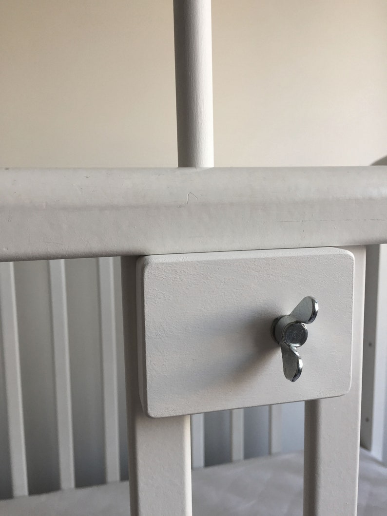 Baby Mobile Arm in WHITE / Baby Crib Attachment / Wooden Etsy