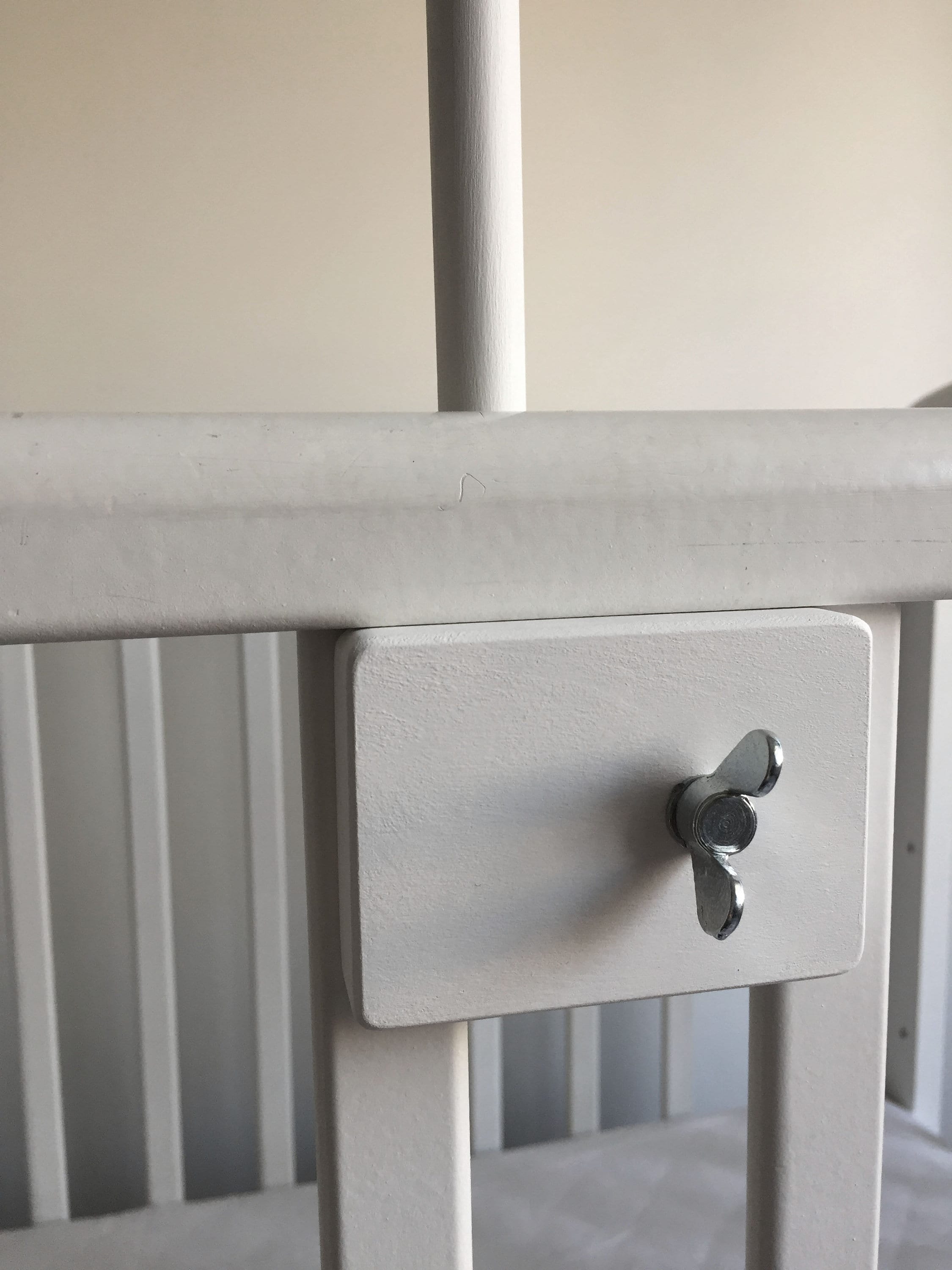 Baby Mobile Arm in WHITE / Baby Crib Attachment / Wooden Etsy