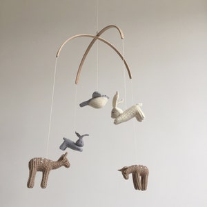 nursery mobile Baby Animals woodland nursery mobile forest animals mobile image 4