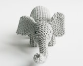 juguete de punto MI AMIGO ELEPHANT / niños ecológicos / bebé o regalo de niño pequeño / hecho a pedido (en 1 semana)