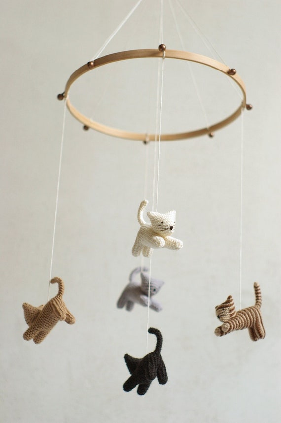 Baby Mobile KITTEN Mobile CAT Mobile Crib Mobile Etsy