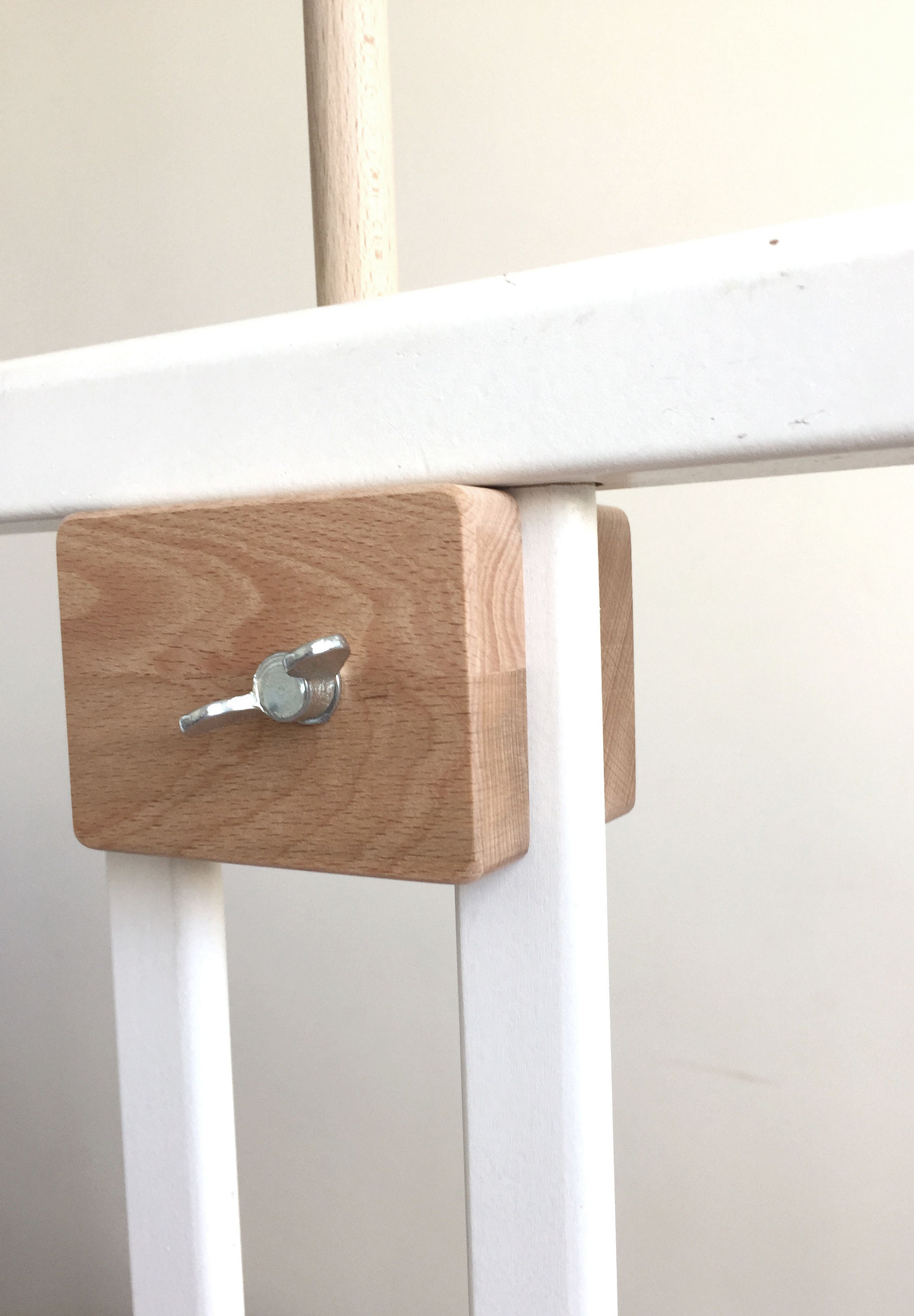 Baby mobile holder / baby crib attachment / wooden mobile Etsy