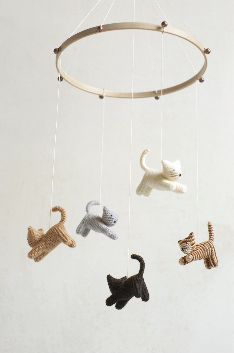 Baby Mobile KITTEN Mobile CAT Mobile Crib Mobile Etsy
