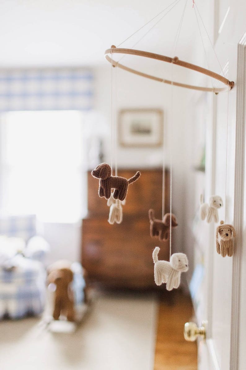 Baby mobile dog mobile FLYING PUPPIES baby shower gift Etsy