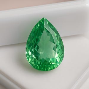 10 Carat Pear Cut Grandidierite Gemstone: Rare Teal Blue-Green Loose Stone