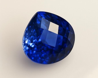 17.25 Ct Royal Blue Kashmiri Sapphire Pear Cut Gemstone: September Birthstone