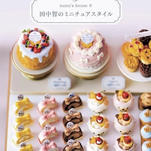 Japans knutselboek miniatuur | Nunu&#39;s huis III Tomo Tanaka | Miniatuursnoepjes Brood Fruit Poppenhuis Handgemaakte stijl PDF
