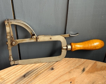 Vintage Woburn Machine Co. Leather Tool – Industrial Hand Tool, Rare Workshop Collectible