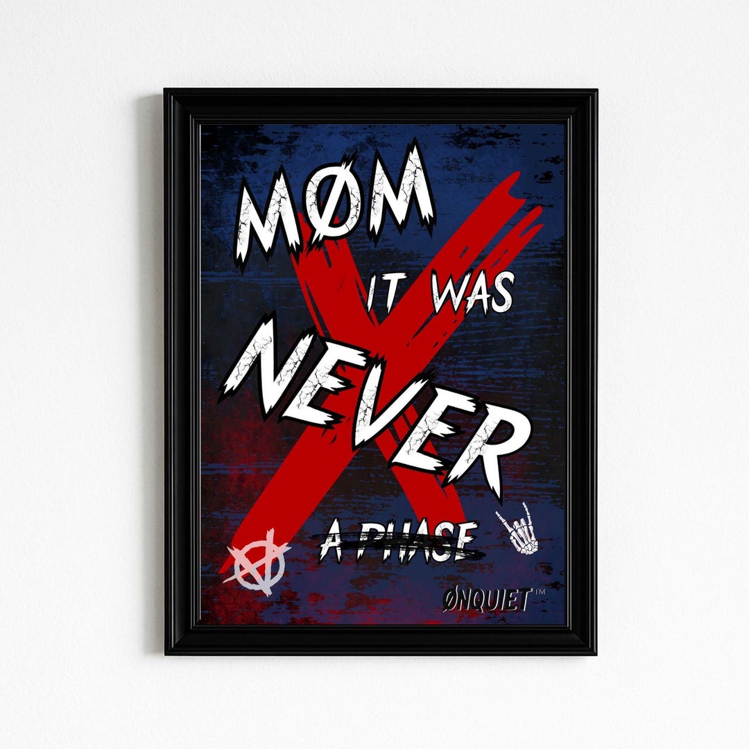 Emo Neurodivergent Art Print: Funny Goth Poster (digital Download A3/A4 ...