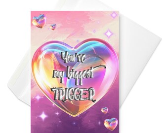 Tarjetas de San Valentín neurodivergentes: Amor con TDAH/AU, imprimibles, tamaño A5 (descarga digital)