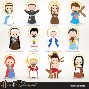 Saints clipart, PART 4, cute saints, Jesus clipart, Catholic images, Religious, Sunday school clipart