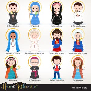 Saints clipart, PART 6, cute saints, Jesus clipart, Catholic images, Religious, Sunday school clipart