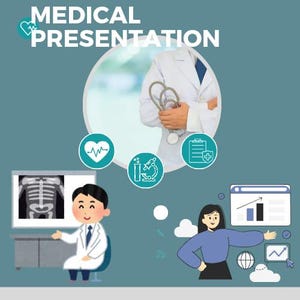 Medical Presentation Template | Editable Healthcare PowerPoint | Doctor, Nurse, Student Slides | Digital Download | Google Slides PDF