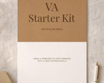 Kit de inicio para asistentes virtuales: plantillas de incorporación de clientes (descarga digital)