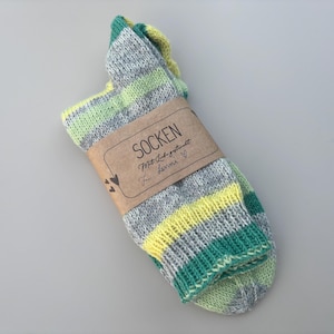 Sock bands | Print template PDF - with or without dedication | Knitting labels with washing instructions & material information