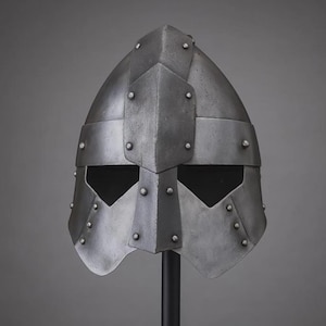 Wikinger Normannen Helm - Handgemachter nordischer Krieger Helm für LARP, Cosplay, Renaissance & Sammler | Mittelalterliche Rüstung - Replik