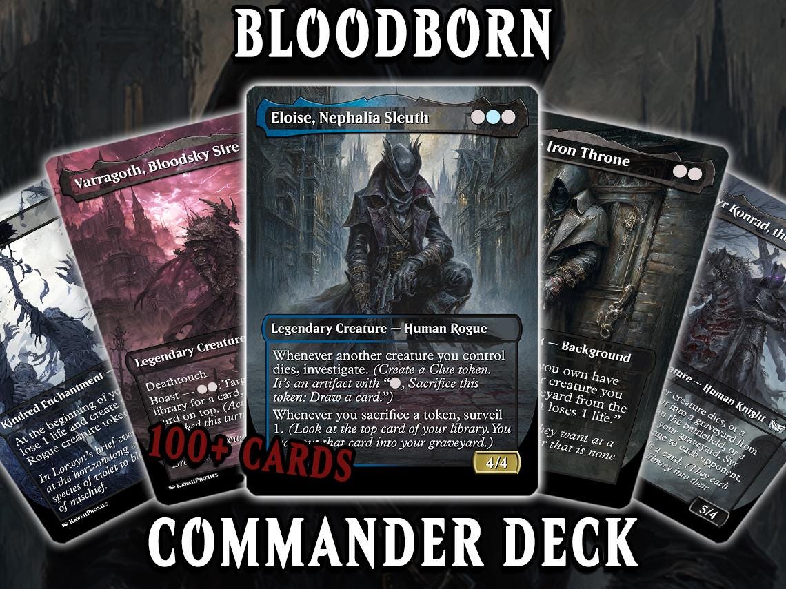 Bloodborne Proxy MTG Commander Deck – Eloise EDH – 100+ Custom Cards