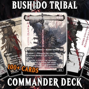 Samurai Tribal : Deck Commander Proxy MTG – Toshiro Umezawa EDH – Plus de 100 cartes personnalisées