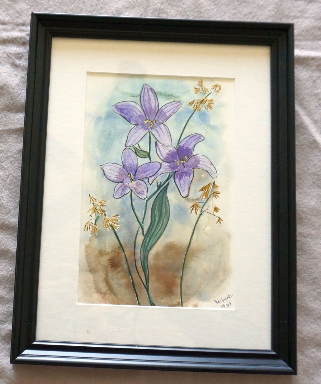 Mixed Floral Bouquet Hand Painted Watercolor - Etsy