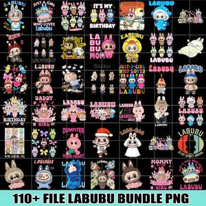 Labubu Designs Png Bundle, Movie Cartoon Png Bundle, Labubu Character Bundle, Labubu Character Design, Labubu Bundle Png, Png file