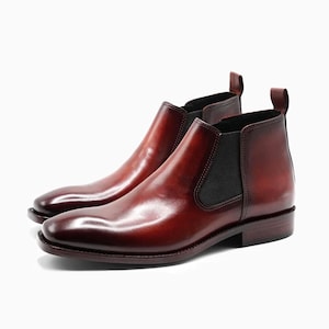 Men’s Handmade Leather Chelsea Boots – Ankle Dress Boots, Formal & Casual Footwear