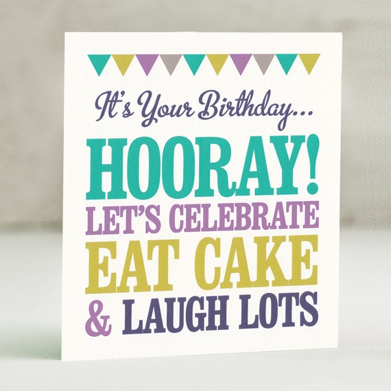 Birthday Card For Her Uk Happy Birthday For Her Cake Etsy