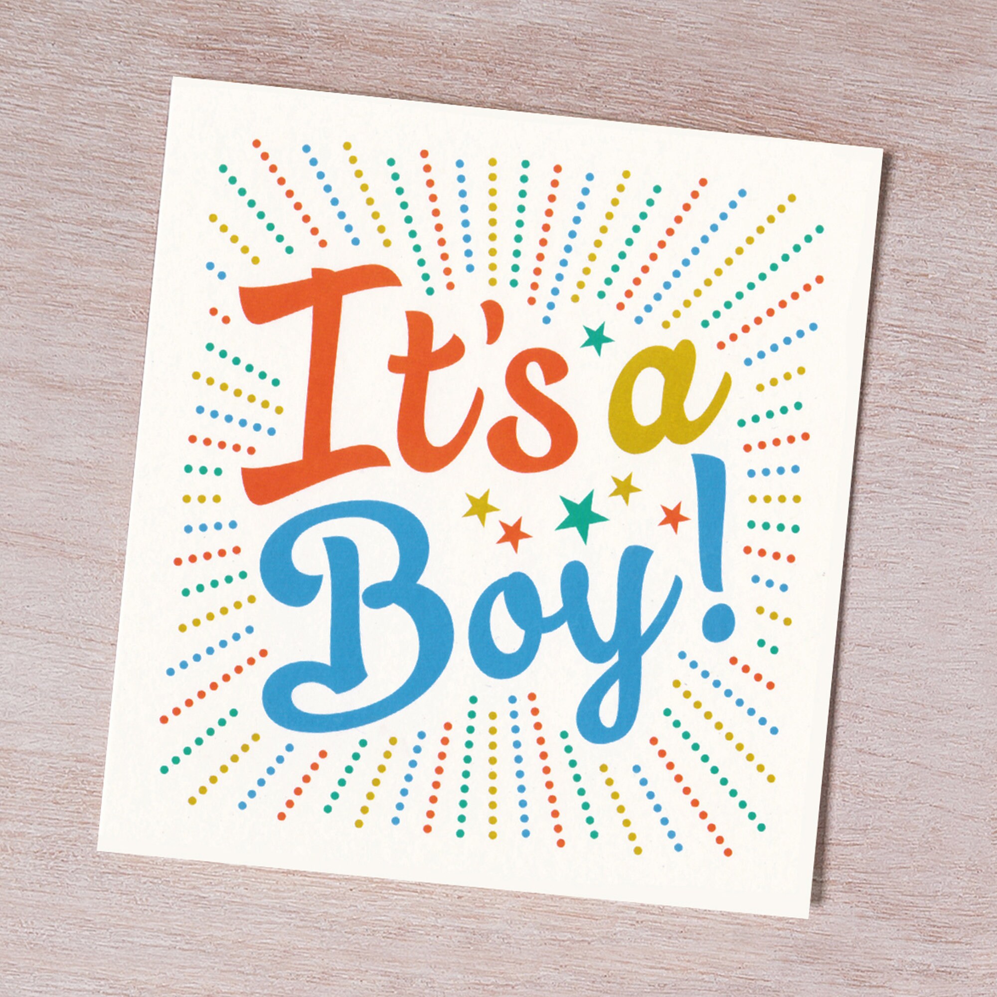 Single Card Its A Boy New Baby Boy Card From Our - Etsy