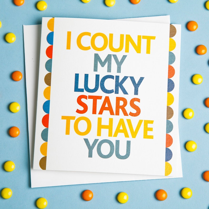 Single Card I Count My Lucky