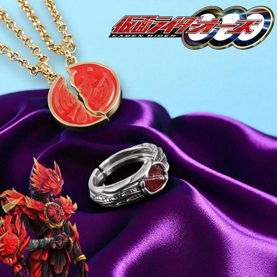Rider OOO Necklace, Ankh Taka Core Medal Cosplay Pendant - Etsy