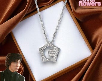 F4 jongens over bloemen ster hanger ketting, cosplay-sieraden
