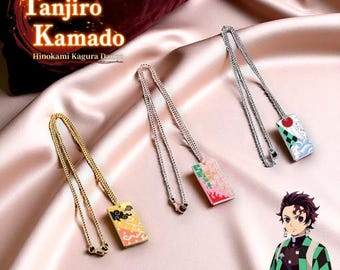 Necklace: Tanjirou, Nezuko, Zenitsu Metal Pendant