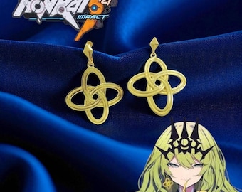 Cosplay Earrings  Crown Dangler Jewelry