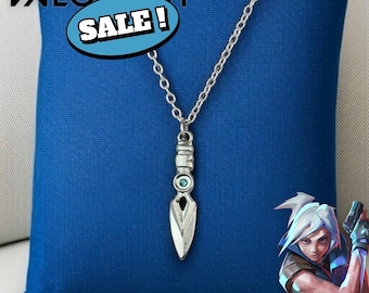 Jett Knife Pendant Necklace  Gamer Jewelry Gift