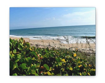 Sunny Beach Dunes Canvas | Coastal Wall Art