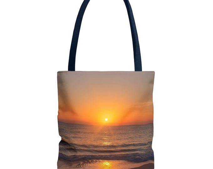Florida Sunrise Beach Tote Bag - Tropical Ocean Travel