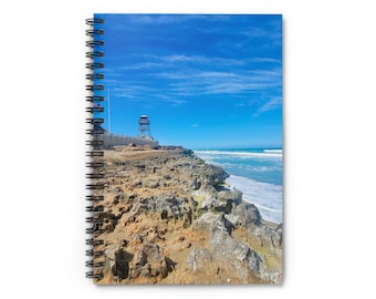 Spiral Notebook - Rocky Beach Scene, Journal, Diary, Writing Pad, Notepad, Travel Journal
