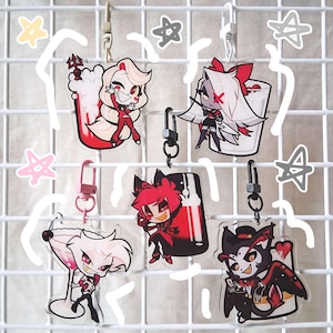 Hazbin Hotel 2.5&quot; Acrylic Keychains | Double Sided Charms