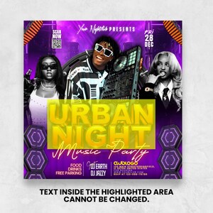 Urban Club Party Flyer: Mega DJ Music Event, Canva EditableSpin The Block Party Flyer, Adult DJ Nightclub Party Flyer, Mega DJ Music Event Flyer, Canva Editable Saturday Block Party Flyer TemplateUrban Party Flyer, Club Party Flyer, Mega DJ Music Event Flyer, DJ Night Party Flyer, Friday Urban Party Flyer, Party Flyer, Canva Editable